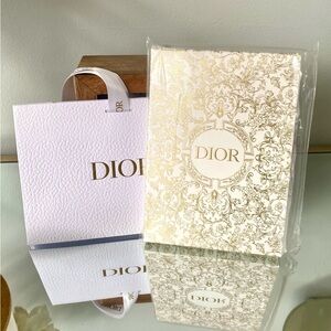 Dior White with Gold Embossed Design Note Book